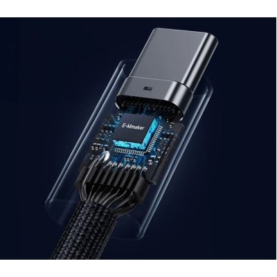 Baseus Flash gyorstöltő kábel USB-C, 240W, 1m (fekete)