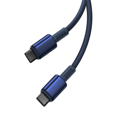 Baseus Tungsten Gold, USB-C - USB-C kábel 100W, 1m (kék)