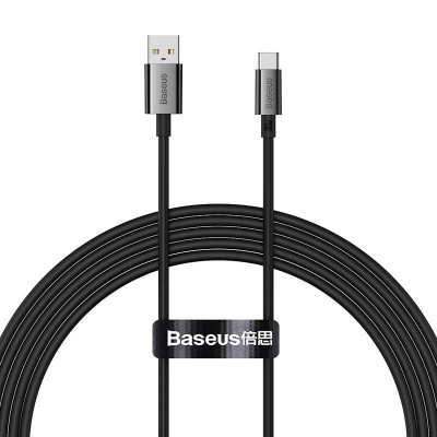 Baseus Superior USB - USB-C kábel, 100W, 2 m (fekete)