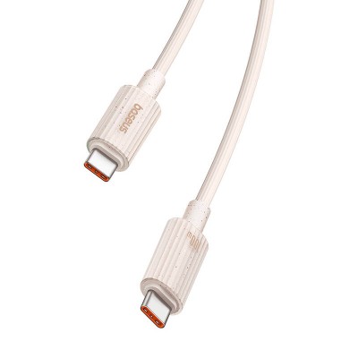 Baseus Habitat Series gyorstöltő kábel USB-C - USB-C, 100W, 1 m (rózsaszín)