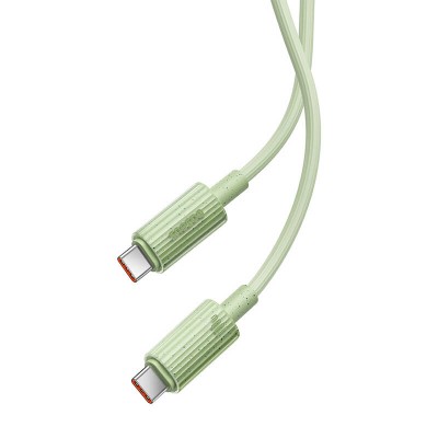 Baseus Habitat Series gyorstöltő kábel USB-C - USB-C, 100W, 1 m (zöld)