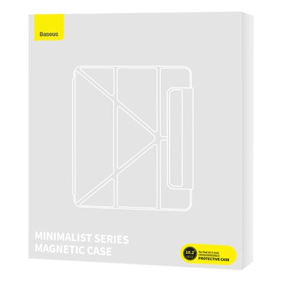 Baseus Minimalist mágneses tok iPad 10.2″ (2019/2020/2021) (rózsaszín)