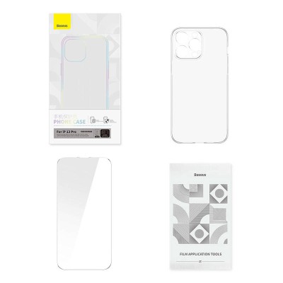 Baseus Corning iPhone 13 Pro Átlátszó tok és edzett üveg készlet