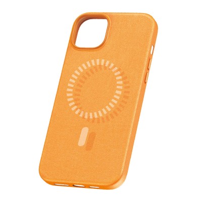Baseus Fauxther Series Mágneses telefontok iPhone 15 Pro (narancssárga)