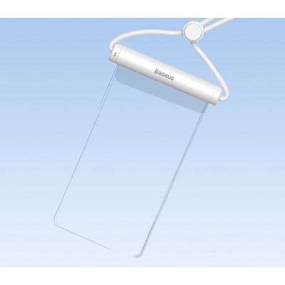 Baseus AquaGlide vízálló telefontok hengeres csúszózárral (fehér)