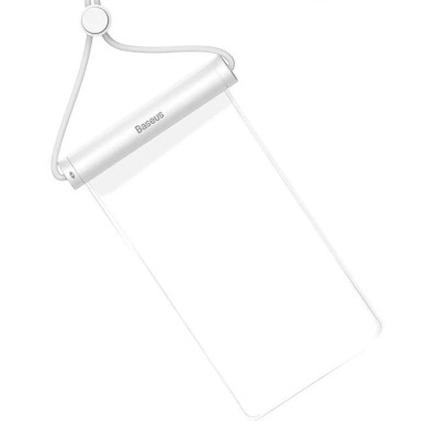 Baseus AquaGlide vízálló telefontok hengeres csúszózárral (fehér)