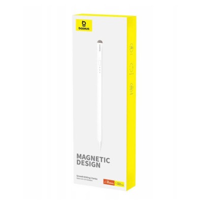 Baseus Stylus Smooth Writing Series ceruza LED kijelzővel, aktív/passzív verzió (fehér)