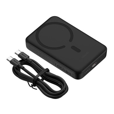 Baseus Powerbank (MagSafe) mini 10000mAh, USB-C 30W (fekete)