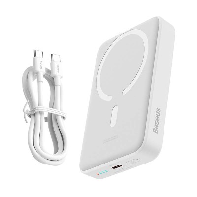 Baseus Powerbank (MagSafe) mini 10000mAh, USB-C 30W (fehér)