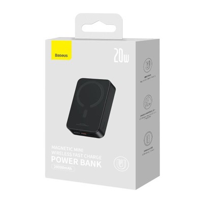 Baseus Mini Magnetic (MagSafe) Powerbank 20000mAh, 20W (fekete) 