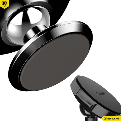 Baseus Small Ears  mágneses autós telefontartó műszerfalra - Fekete