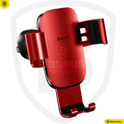 Baseus Metal Age autós telefontartó szellőzőrácsra - Piros