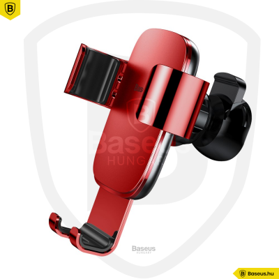 Baseus Metal Age autós telefontartó szellőzőrácsra - Piros