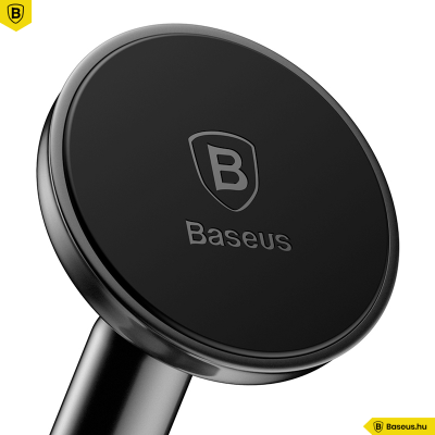 Baseus Bullet Mágneses autós telefontartó műszerfalra - Fekete
