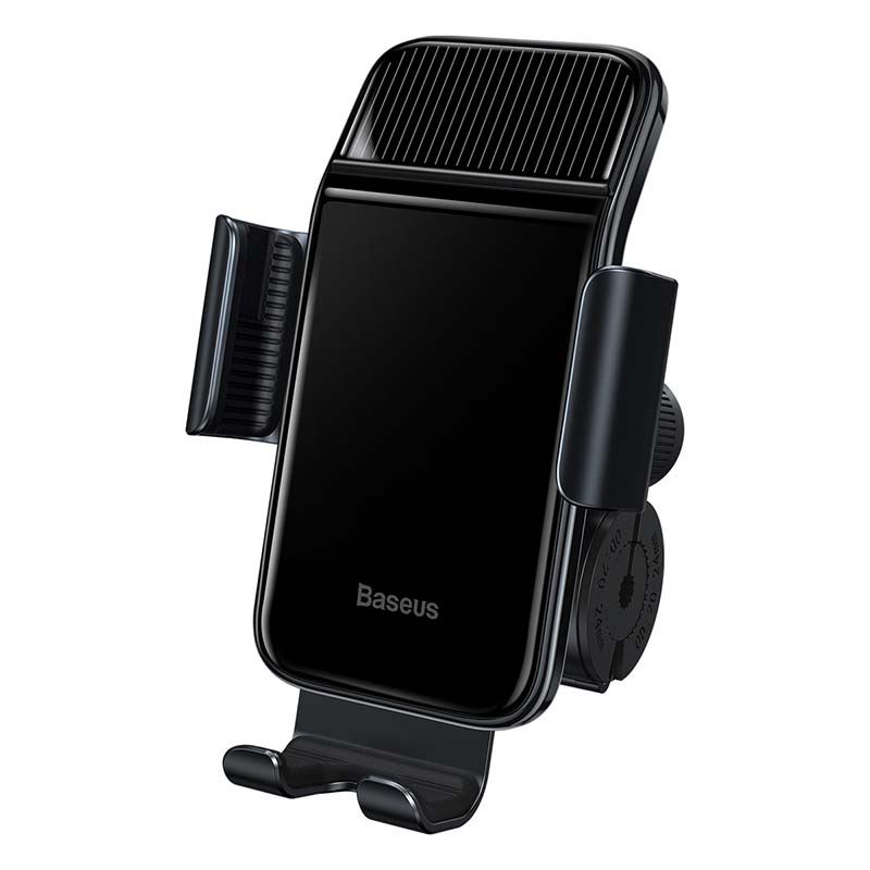 Baseus Smart Solar kerékpártartó telefonokhoz, napelemes, fekete
