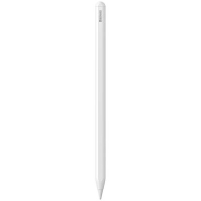 Baseus Smooth Writing Stylus LED ceruza telefonhoz / táblagéphez, fehér (mágneses töltés)