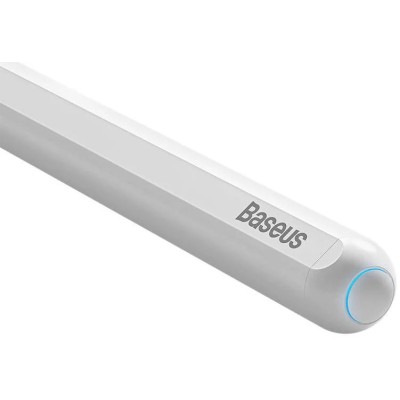Baseus Smooth Writing Stylus LED ceruza telefonhoz / táblagéphez, fehér (mágneses töltés)