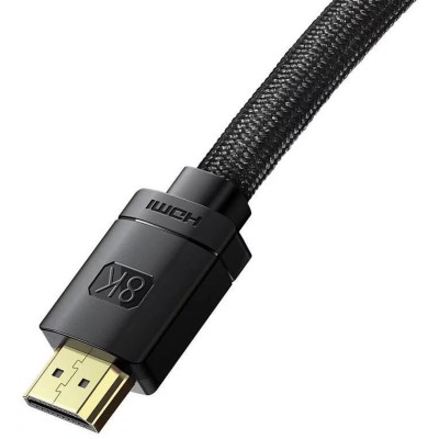 Baseus High Definition HDMI - HDMI kábel, 0.5m, 8K, fekete