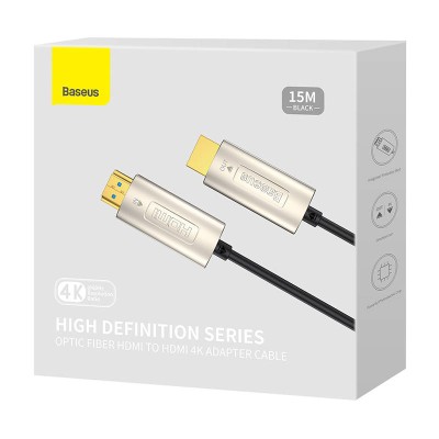 Baseus High Definition HDMI - HDMI kábel, 15m, 4K (fekete)