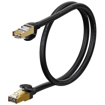 Baseus Ethernet RJ45 hálózati kábel, 10Gbps, 1m (fekete)