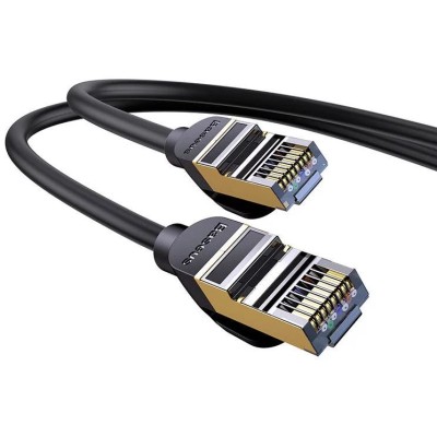 Baseus Ethernet RJ45 hálózati kábel, 10Gbps, 1m (fekete)