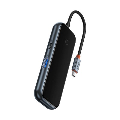 Baseus AcmeJoy 4 az 1-ben HUB adapter USB-C - 4xUSB 3.0 (sötétszürke)