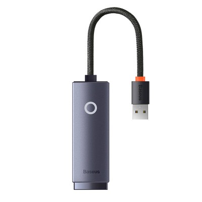 Baseus Lite Series USB – RJ45 hálózati adapter, 100Mbps, szürke 