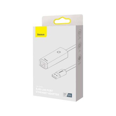 Baseus Lite Series USB – RJ45 hálózati adapter, 100Mbps, szürke 