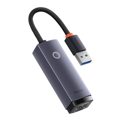 Baseus Lite Series USB – RJ45 hálózati adapter, szürke 