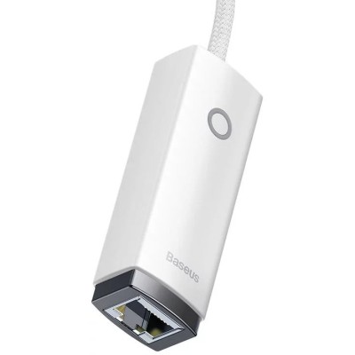 Baseus Lite Series USB-C – RJ45 hálózati adapter, 100Mbps (fehér)