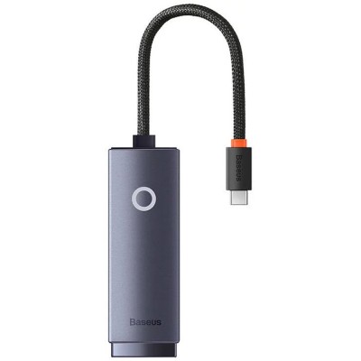 Baseus Lite Series USB-C–RJ45 hálózati adapter, 100 Mbps (szürke)
