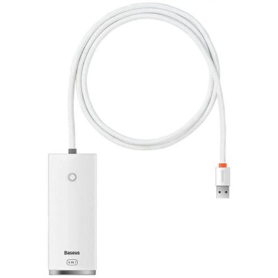 Baseus Lite Sorozat Hub 4 az 1-ben USB - 4x USB 3.0, 1m (fehér)