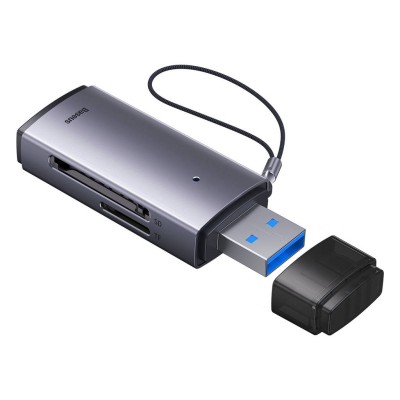 Baseus Lite Series SD/TF memória kártya olvasó, USB (szürke)