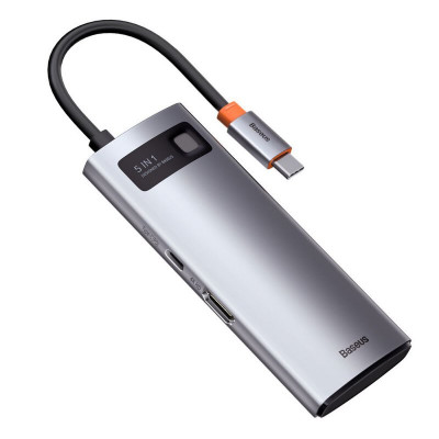 Baseus adapter 5 az 1-ben USB-C hub 3x USB 3.0 + HDMI + USB-C PD